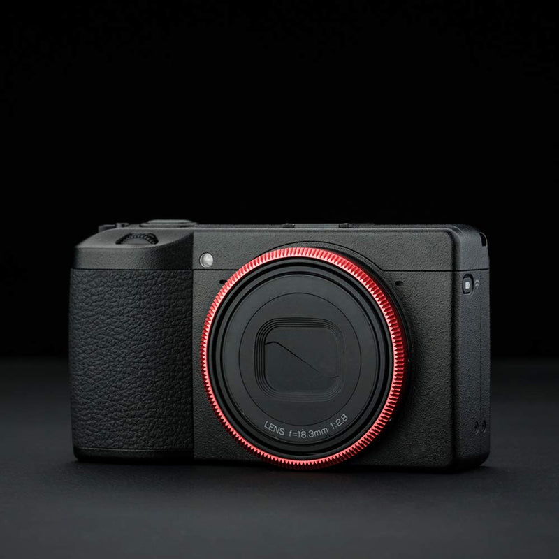 JJC Metal Lens Decoration Ring Cap for Ricoh GR III GR3 Accessories Replace Ricoh GN-1 Ring Cap -Red Red