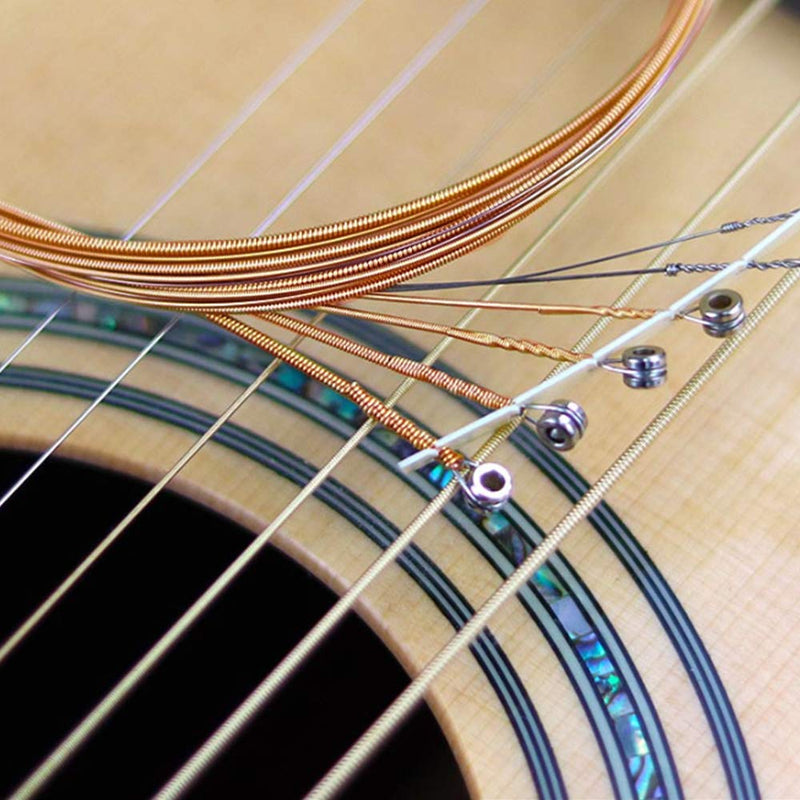 Guitar Strings,Acoustic Guitar Strings Novice Guitar Strings set for Beginner Learner Practice+Acoustic Guitar Strings set(both set of 6)