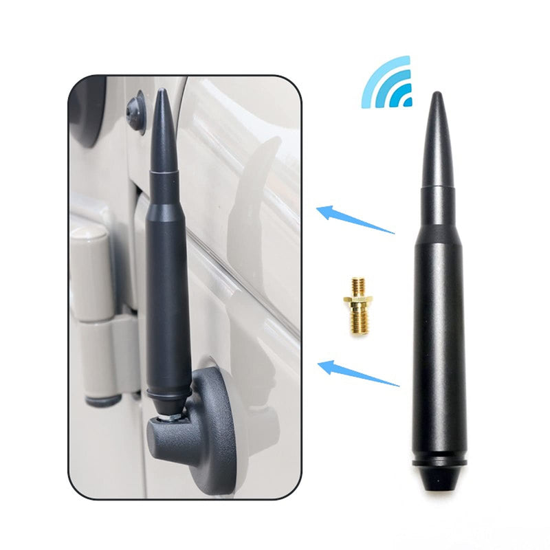 [AUSTRALIA] - Cartaoo Bullet Antenna Compatible with Jeep Wrangler JK JL & Gladiator Rubicon Sahara(2007-2021) Accessories, Stubby AM/FM Radio Replacement Antenna. 