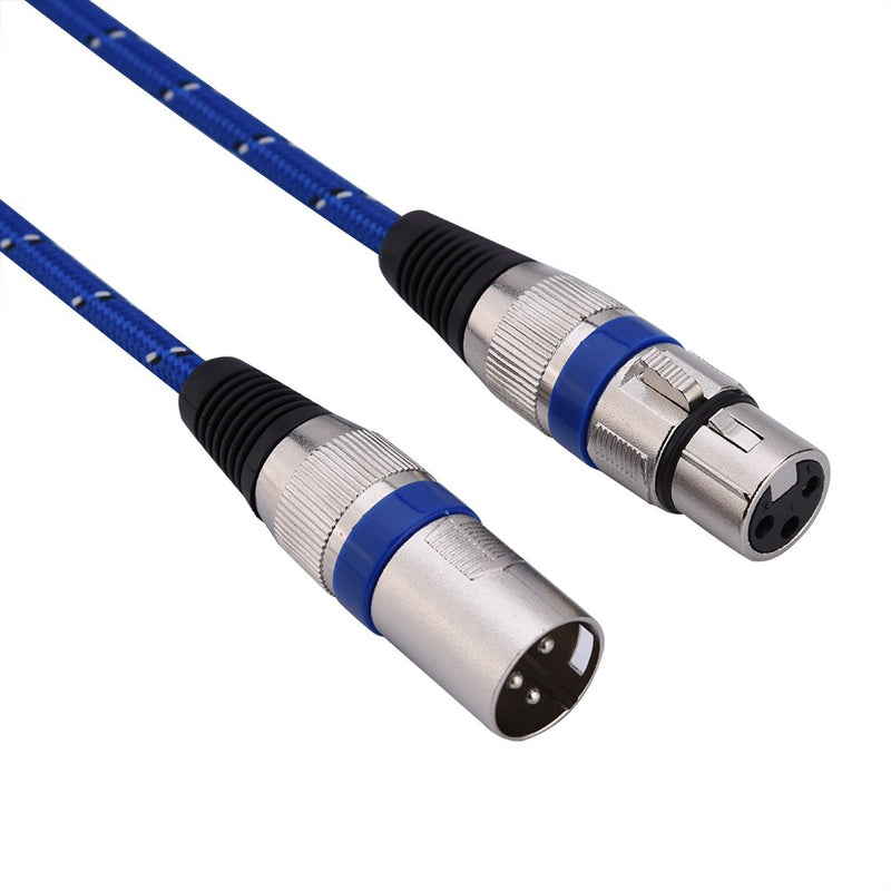 XLR Cables Male to Female 1/1.8/3/5/10/15/20m Micro Cable Lead Mini XLR 3Pin Audio Cable Balanced XLR/Mic Patch Cable For Amplifiers Microphones Mixer (1.8m) 1.8m