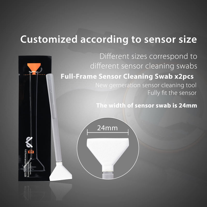 VSGO Professional Cleaning Kit Lens Cleaning Pen Full Frame and Aps-C Sensor Cleaning Swabs,Camera Air Blower,Lens Cleaning Cloth Compatible for Nikon,Sony DSLR Camera Cleaner,Sensor Cleaner