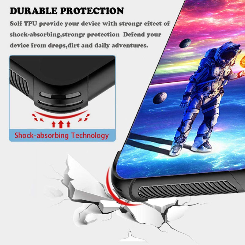 iPhone 8 Plus Case,9H Tempered Glass iPhone 7 Plus Cases for Boys Men,Funny Astronauts and Stars Pattern Shockproof Anti-Scratch Case for Apple iPhone 7/8 Plus 5.5 inch Stars Astronauts