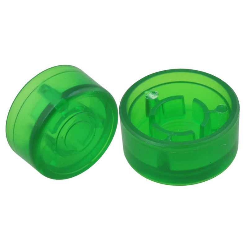 Yibuy 10 Pieces 24.4x12mm Plastic Green Electric Guitar Effect Pedal Knobs Cap Musical Instrument Accessory