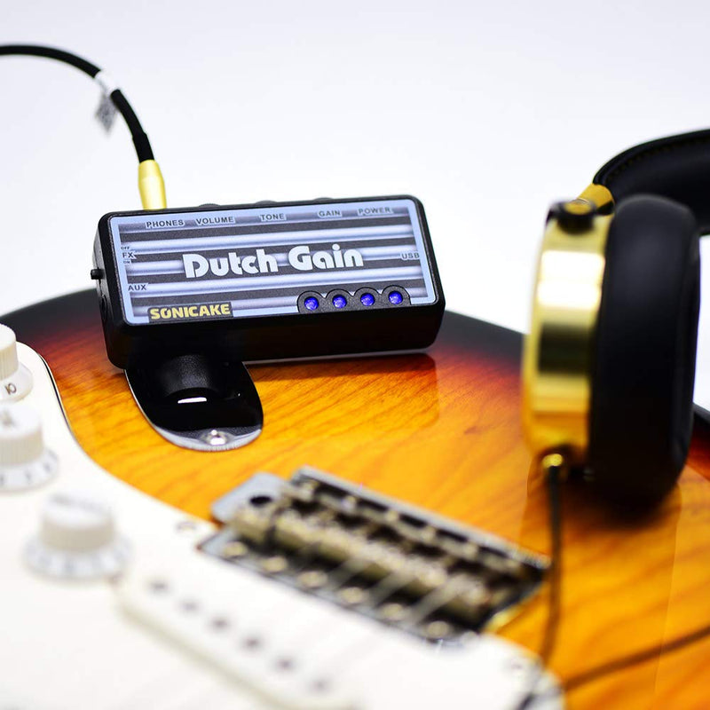 [AUSTRALIA] - SONICAKE Dutch Gain Plug-In USB Chargable Portable Pocket Guitar Headphone Amp German Hi-Gain Carry-On Bedroom Effects 