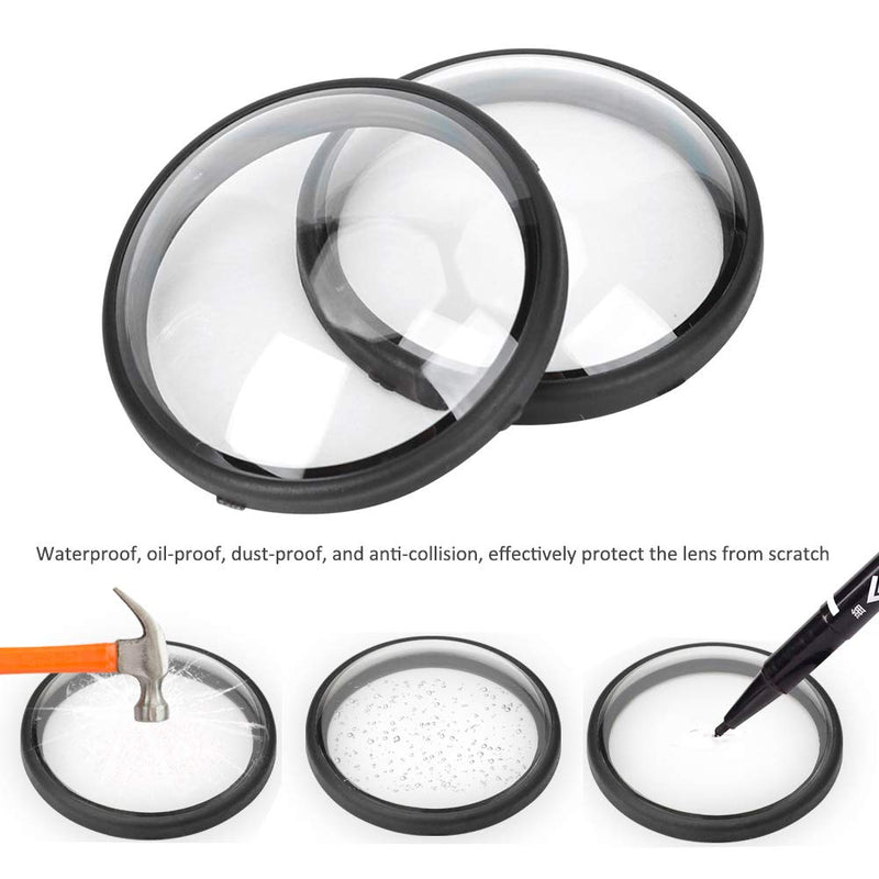 Senyar Lens Cover, 2PCS Metal Optical Glass Sports Camera Lens Case Anti-Scratch Cap Protector Accessories for Max Camera