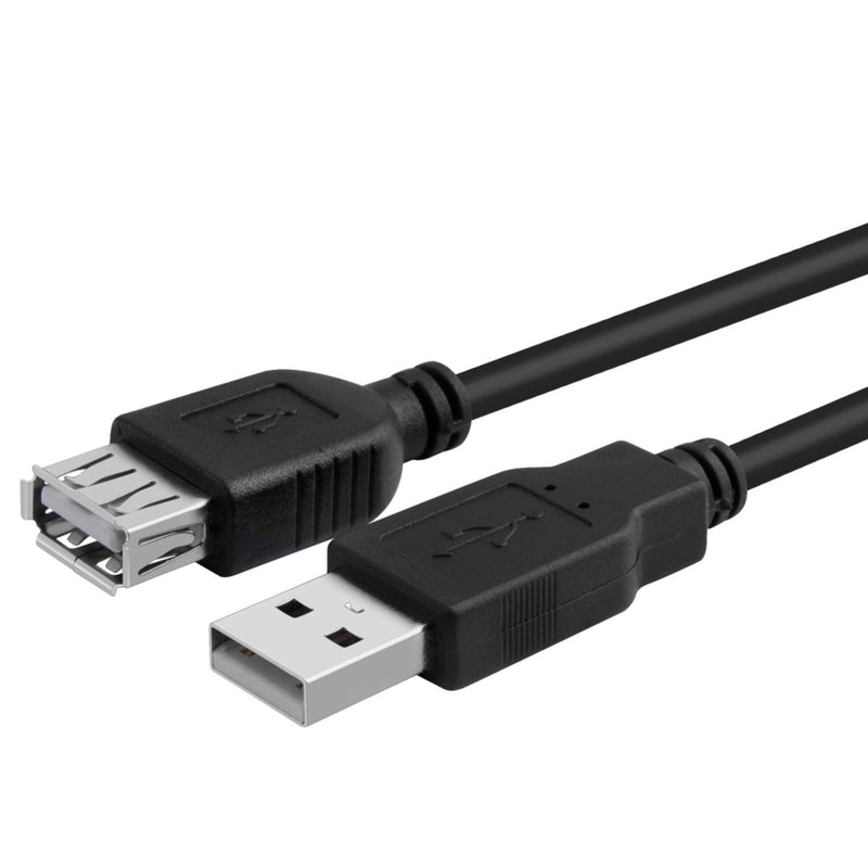 DTOL USB 2.0 Extension Cable Type A Male to Type A Female 5 ft, Black