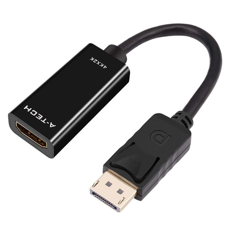 A-technology DisplayPort to HDMI Cable Adapter,DP to HDMI Cable 4kx2K,1080P Adapter Converter-Black (0.5ft) 0.5ft