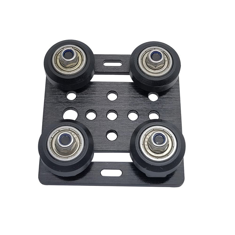 1-Pack Assembled 20mm V Gantry Plate Kit with Wheels Compatible with 2020 Series V-Slot Aluminum Profiles Linear Rail 3D Printer CNC