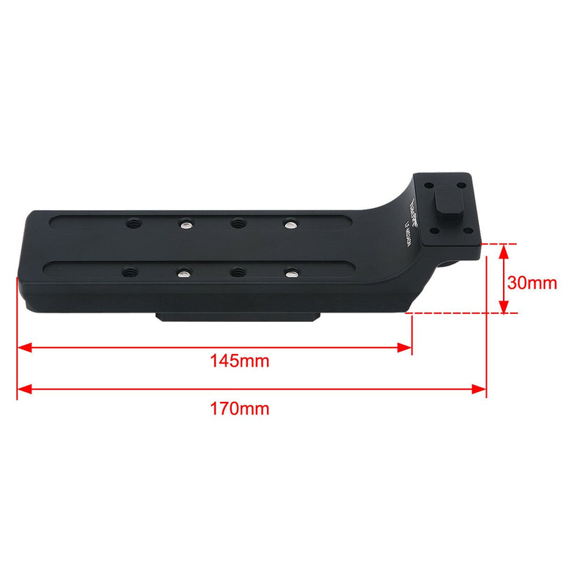 Haoge Lens Collar Replacement Foot Tripod Mount Ring for Nikon 300mm F2.8 VR, 500mm F4 VR, 180-400mm F4 E FL ED VR, 400mm F2.8, 600mm F4D, 800mm f5.6E fit Sachtler FSB6T FSB8 FSB8T DV10 3+3 5+5 DV8 Sachtler Fluid Video Head Standard