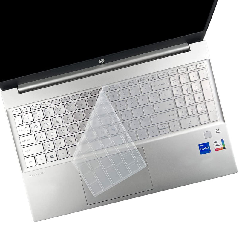 Keyboard Cover Skin for HP Laptop 15-eg/er 17-cn/cp 15-eg 15-er0056cl 15-er0051nr 15-er1053cl 15-er1077nr 15-er0096nr 15-er1047nr 15-eg2373cl 17t-cn200 17-cn2165cl 17-cn3097nr 17z-cp300 17-cp1747nr Clear