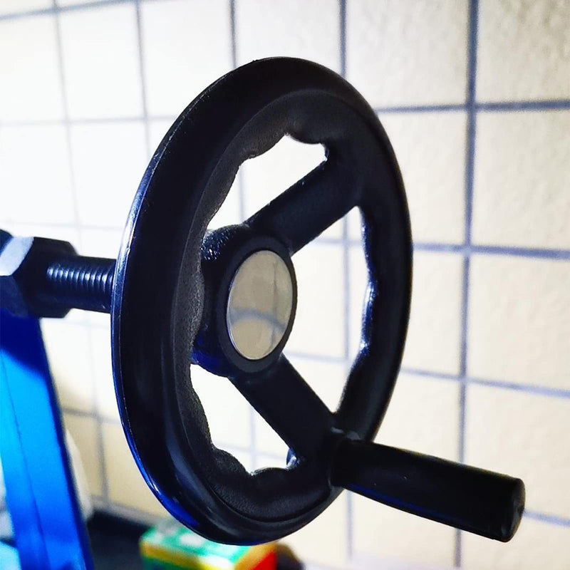 Othmro 1Pcs Round Three Hand Wheel 0.71in Center Hole Diameter 7.87in Handwheel Diameter Black PP 3 Spoked Lathe Handwheel Hand Wheel with Revolving Handle for Milling Machine Lathes Grinders 1pcs 18*200mm