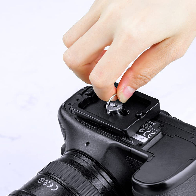 K&F Concept K-28 Camera Tripod Quick Release Mounting Plate 2 Pack Black 2 Pack