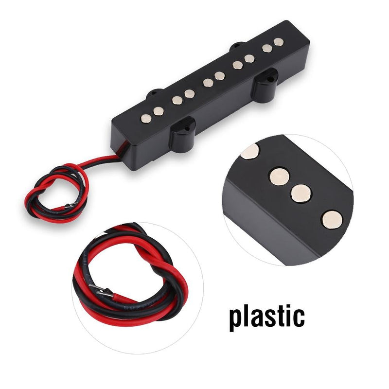 2PCS 5 String Open Bridge Pickup Set Music Instrument Accessory for Jazz Bass JB Electric Bass Guitar Accessory