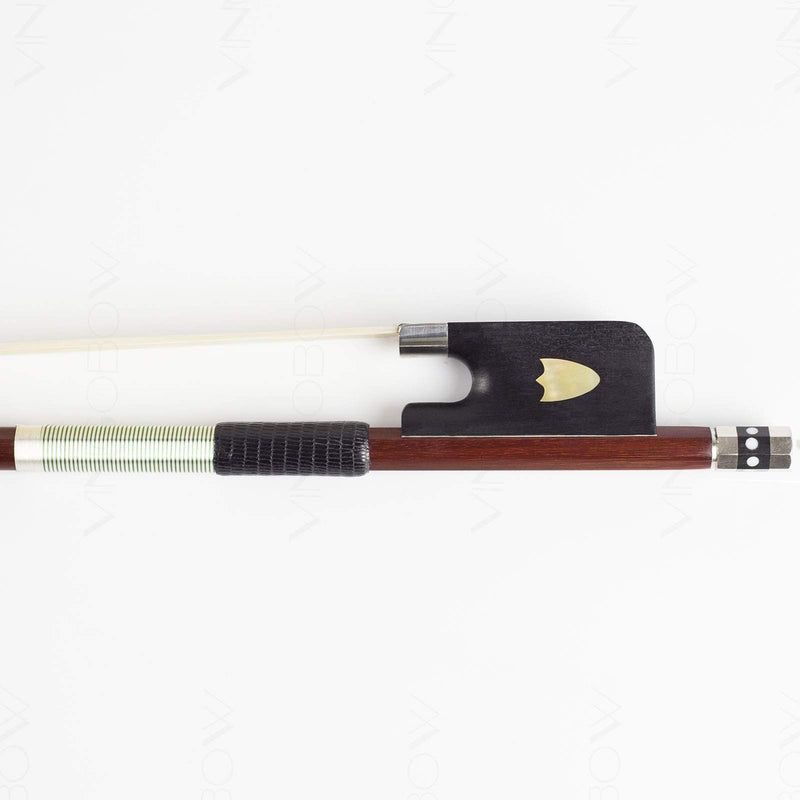 Pernambuco Stick Viola Bow 4/4 Size 430M VINGOBOW 74.5 cm Concert Level Shield Pattern Ebony Frog Well Balanced Sweet Sound Quality Natural Horse Hair