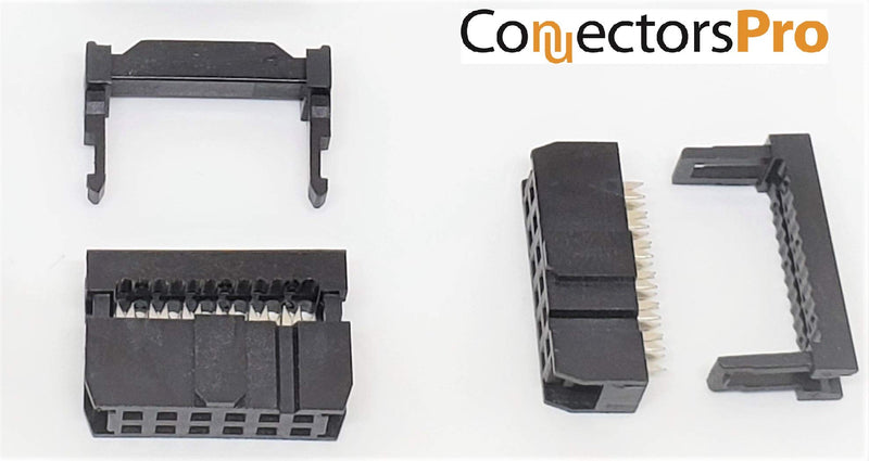 Pc Accessories - Connectors Pro 25-Pack 2X6 12P FC 2.54mm 0.1" Pitch Dual Row IDC Sockets for Flat Ribbon Cable, 12 Pins Female Connectors 25-PK