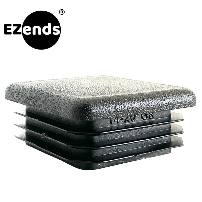 1.5 Inch Square Tubing End Cap Plug, by EZENDS. (30, 14/20 Gauge) 30