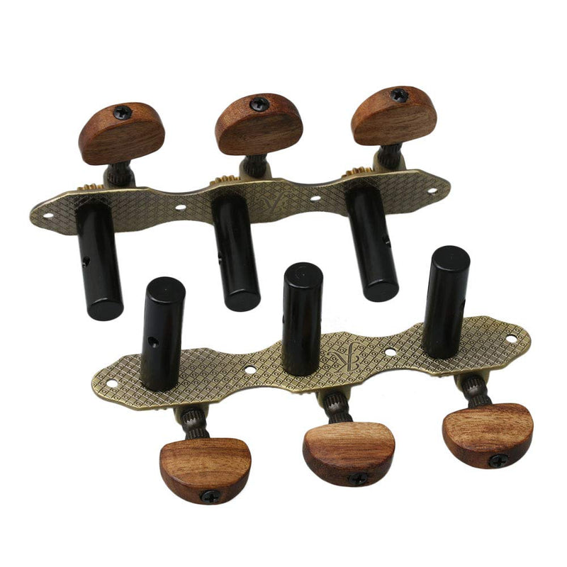 Mxfans 2pieces Guitar Tuner Tuning Keys Pegs Machine Heads for Classical Guitar