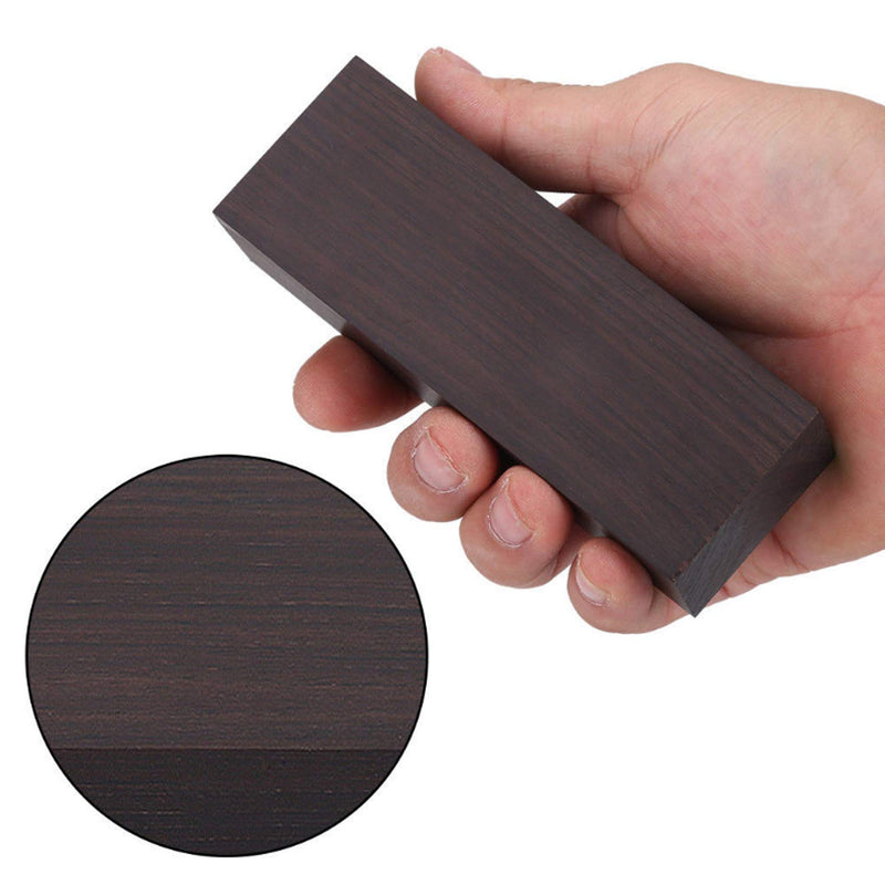 Geesatis 1 Pcs Ebony Lumber 120 x 40 x 25 mm Black Ebony Wood DIY Material for Music Instruments Tools