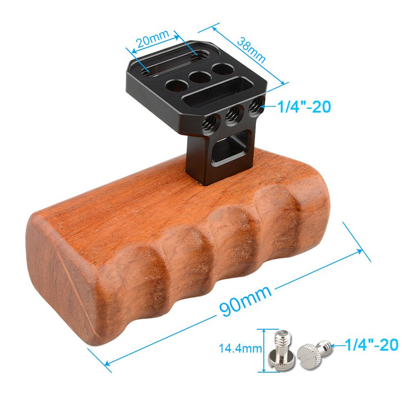 CAMVATE Wooden Handle Grip for Panasonic Camera GH Series(Left Hand)