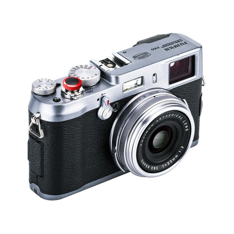 Camera Soft Release Button JJC Shutter Button for Fuji Fujifilm X-E4 X-T4 X-T3 X-T2 X-T30 X-T20 X-T10 X-PRO3 X-PRO2 X-PRO1 X100V X100F X100T X100S X-E3 for Sony RX10 IV III RX1RII RX1R RX1 Red & Black