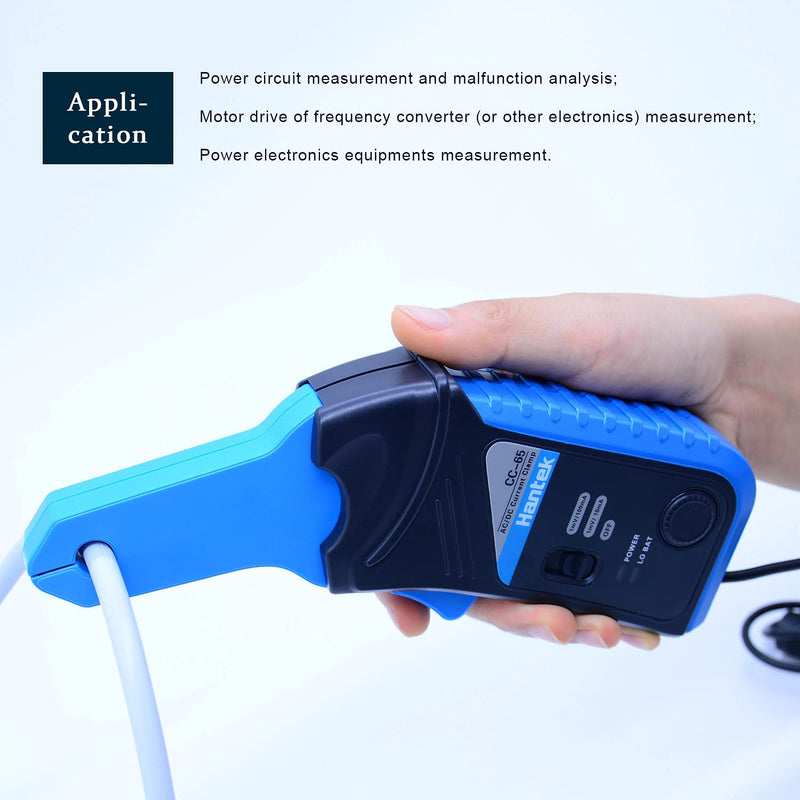 [AUSTRALIA] - Hantek AC/DC Current Clamp for oscilloscope 20KHz Bandwidth 1mV/10mA 65A with BNC Plug (CC-65) 