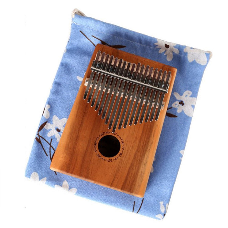 Kalimba 17 Key Thumb Piano, Portable Thumb Piano Mbira Sanza Mahogany Body Ore Metal Tines with Carrying Bag and Study Guide, Suitable for Music Lovers Beginners (Acacia) Acacia