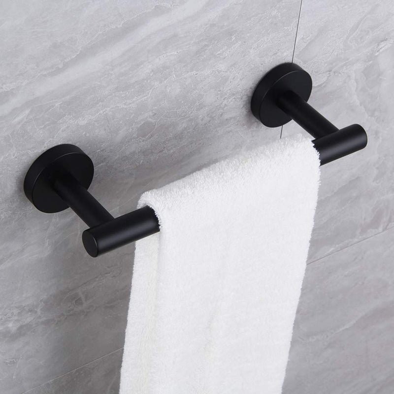 kimzcn 9-Inch Matte Black Hand Towel Bar SUS 304 Stainless Steel Towel Rack Holder for Bathroom Wall Mount