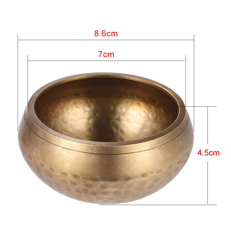 Btuty 3 Inch Handmade Tibetan Bell Metal Singing Bowl with Striker for Buddhism Buddhist Meditation Healing Relaxation Yoga