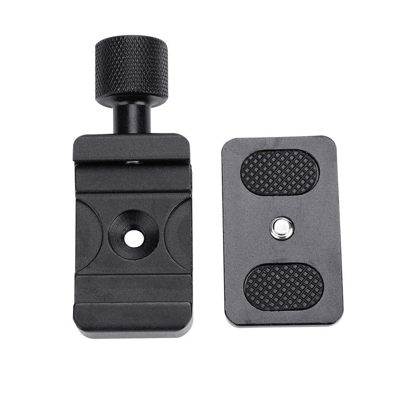 Mini Quick Release Plate with 1/4'' Screw, Cameras Quick mounting Stand Base Clip tripods Accessory for Photography Lovers