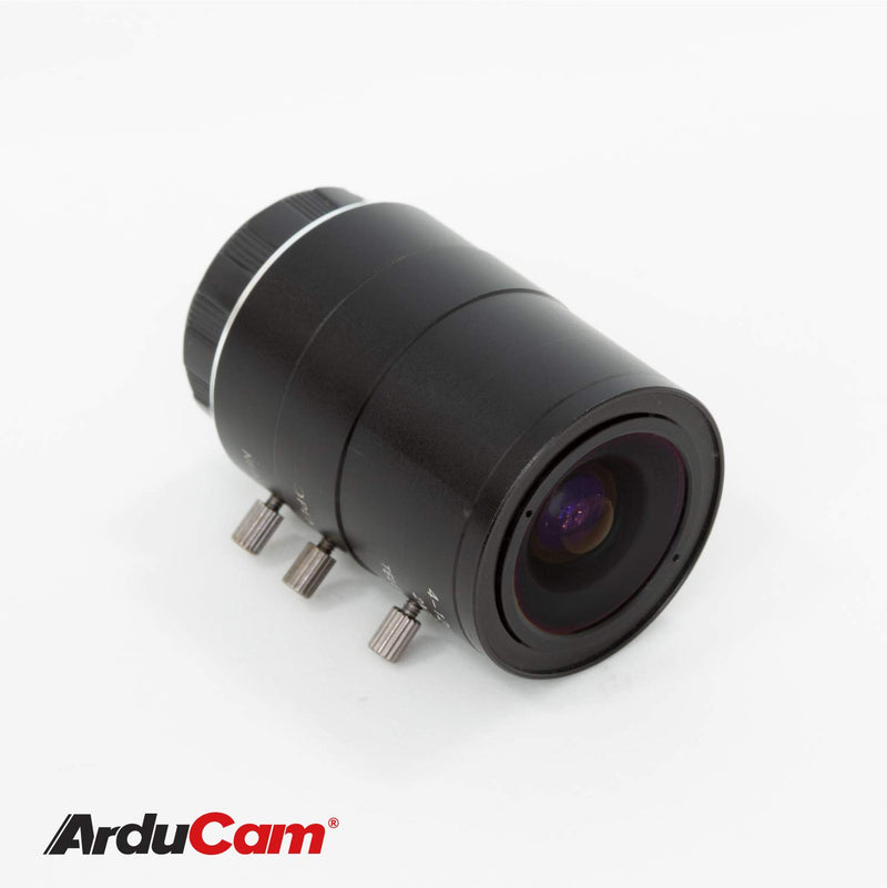 Arducam 4-12mm Varifocal C-Mount Lens for Raspberry Pi HQ Camera, with C-CS Adapter 4-12mm C-Mount Lens