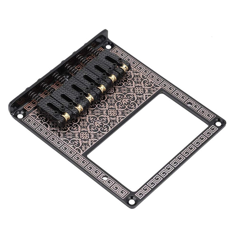 [AUSTRALIA] - Guitar Bridge, Durable Saddle Guitar Bridge Humbucker Pickup Slot for TL Telecaster Electric Guitars.(Black Kaleidoscope) Black Kaleidoscope 