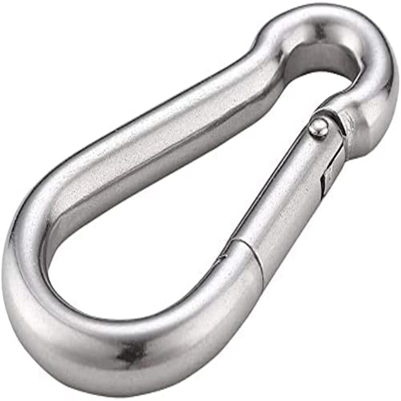 4 Inch Spring Snap Hook 304 Stainless Steel Quick Link Lock Fastner Hook for Boating and Heavy Duty Use, 400 lbs Maximum Capacity, 2 Pcs
