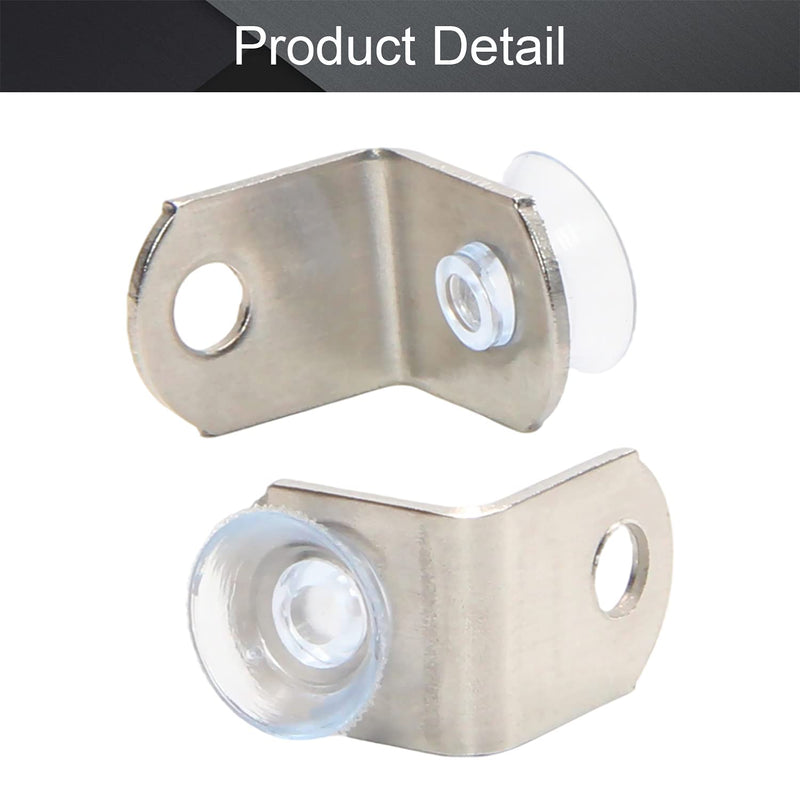 MroMax 25 PCS 0.71" x 0.71" L-Shaped Plating Angle Brace Color Zinc Iron Rracket Right Angle Joint Bracket Fastener Connection Angle Bracket