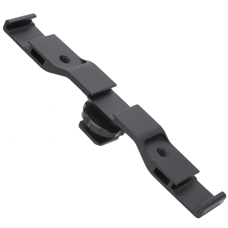 Cycle Supplies Aluminum Alloy Cold Shoe Extension Mount Bar Bracket for Camera Fill Light Microphone Quick Mount Plate 0 Foot Stand and Cloud Platform