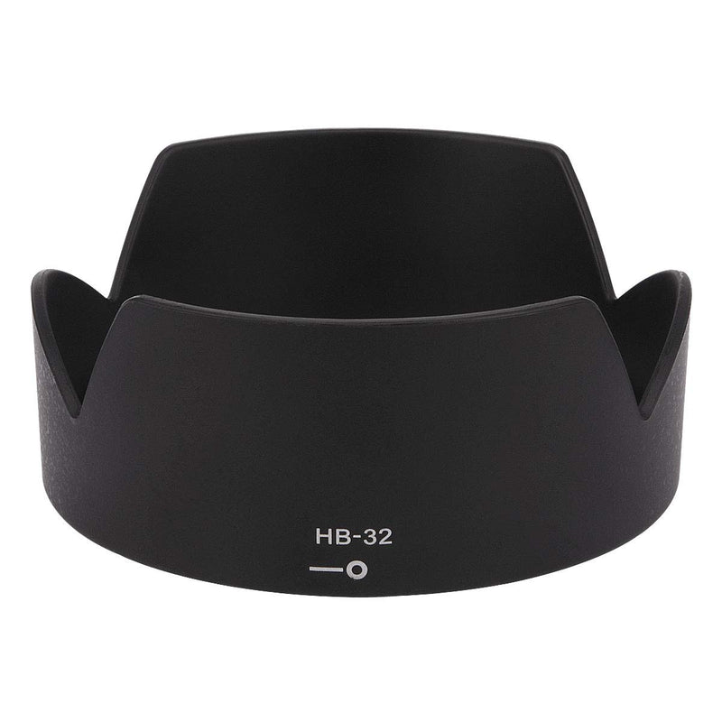 Haoge Lens Hood Compatible with Nikon Nikkor AF-S DX 18-70mm f/3.5-4.5G ED-IF, AF-S DX 18-135mm f/3.5-5.6G ED-IF, AF-S DX 18-105mm f/3.5-5.6G ED VR, AF-S DX 18-140mm f/3.5-5.6G ED VR as Nikon HB-32