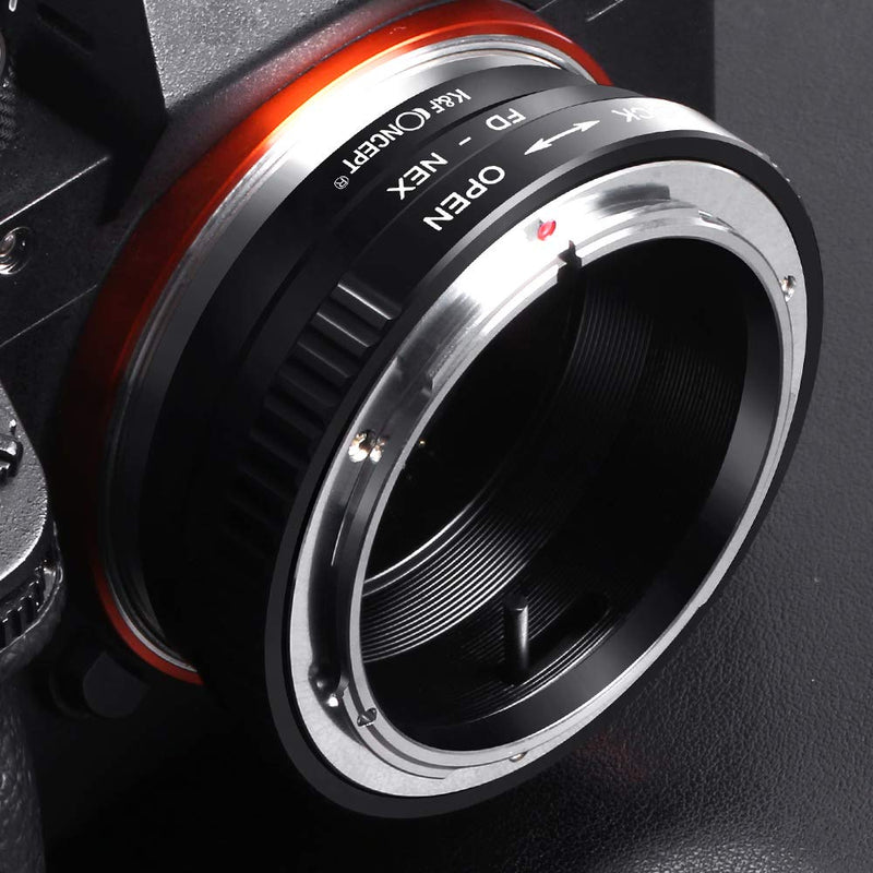 K&F Concept Lens Mount Adapter FD to NEX for Canon FD FL Lens to Sony NEX E-Mount Camera for Sony Alpha NEX-7 NEX-6 NEX-5N NEX-5 NEX-C3 NEX-3