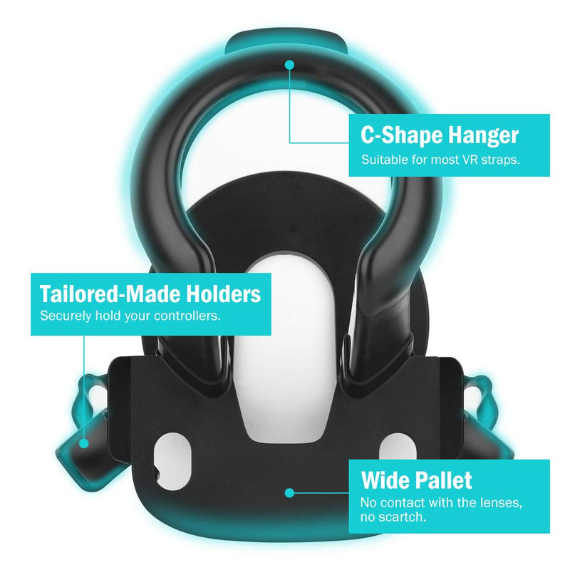 MoKo VR Stand Compatible with Oculus Quest/Rift/Rift S, VR Headset Stand, VR Headset and Controllers Holder