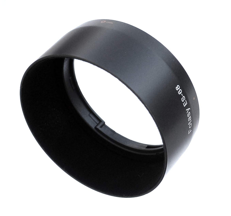 Fotasy Flocked Dedicated Bayonet Lens Hood for Canon EF 50mm f/1.8 STM Lens, Interior Flocking Hood, Canon 50mm 1.8 STM Lens Hood, Replacement of Canon ES-68 Lens Hood, Black (ES68FL)