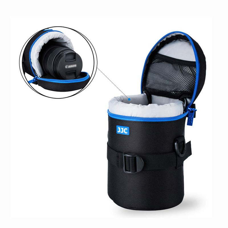 [AUSTRALIA] - JJC Camera Lens Pouch Case for Canon EF 50mm f1.2/ EF 24-70mm EF 70-300mm Tamron SP 70-300mm & More, Zipper Polyester Lens Protective Bag Interior Size 3.94x7.17” XL 