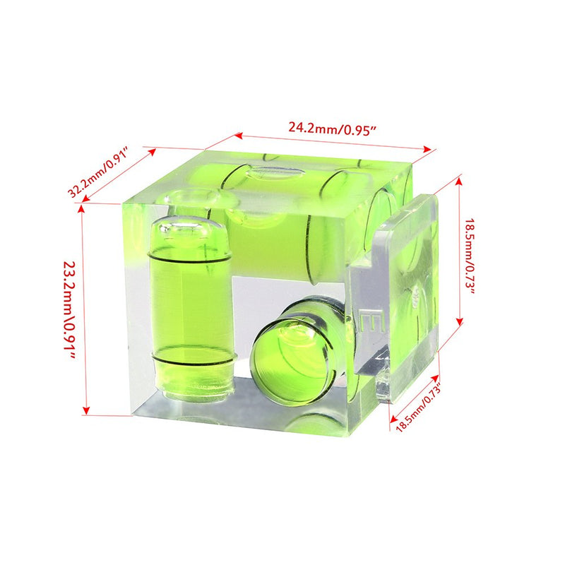 Camera Level Hot Shoe Level Hot Shoe Bubble Cover Combo Pack 3 Axis 2 Axis 1Axis Compatible with Nikon, Olympus, Pentax Digital and Film Cameras-4 Packs 1 Axi and 2 Axis, 3 Axis