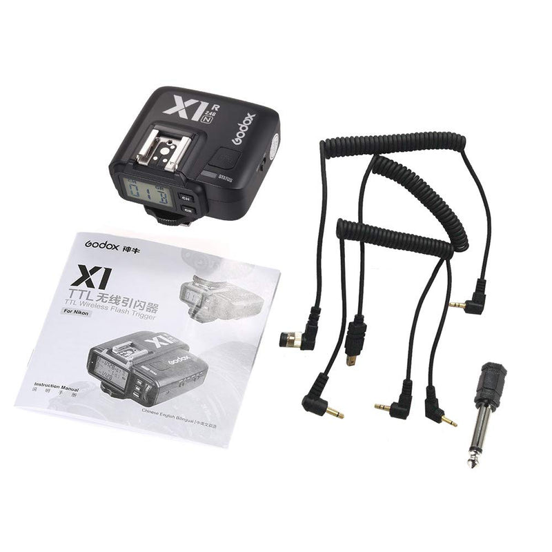 Godox X1R-N TTL 2.4G Wireless Flash Trigger Receiver for Nikon DSLR Camera for X1N Trigger
