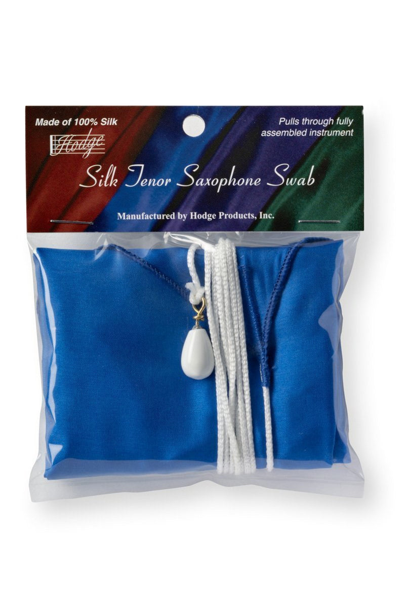 Hodge Silk Tenor Saxophone Swab, Blue