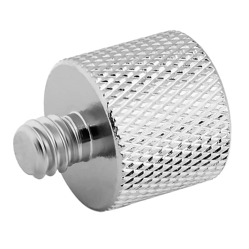 JOMLEY 3/8 to 1/4 Adapter, 3/8"-16 Female to 1/4"-20 Male Thread Adapter for Camera Monitor, Mic Stand,Tripod - 2 Pack