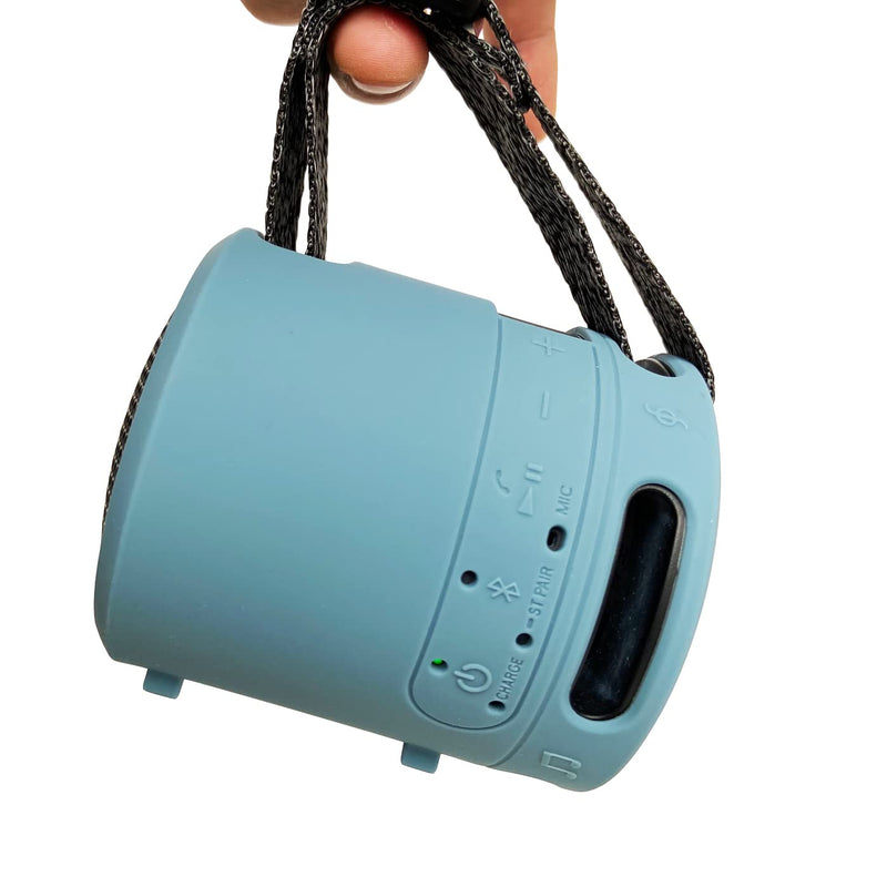 [AUSTRALIA] - Silicone Cover Case for Sony SRS-XB13 Extra BASS Wireless Portable Compact Speaker, Protective Skin Sleeve Shell for Sony SRS-XB13 Speaker Accessories (Light Blue) Light Blue 