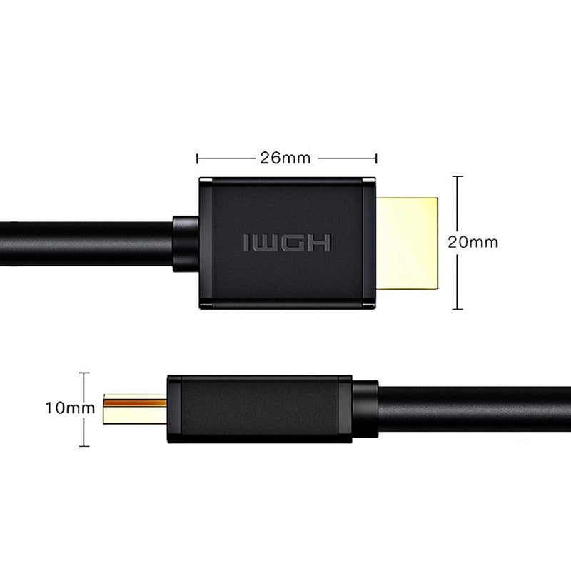 High-Speed HDMI to HDMI Cable 4K / 60Hz 2.0, 18Gbps UHD Deluxe Digital Cord Gold-Plated Port for HDTV Monitor Video Connector DP to Adapter 1-Pack (16.4 Feet) 16.4 Feet