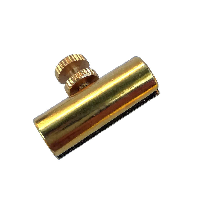 Cello Mute 2Pieces, Brass Adjustable Cello Wolf Tone Eliminator Wolf Tone Mute Suppressor Tube Eliminate Wolf Tone (Gold) Gold