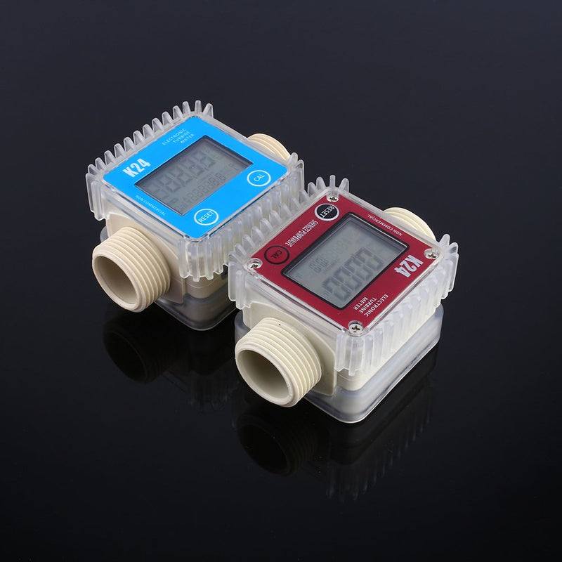[AUSTRALIA] - K24 LCD Turbine Digital Diesel Fuel Flow Meter Anti-Corrosion for Diesel Fuel Oil Urea Chemical Liquid Water 