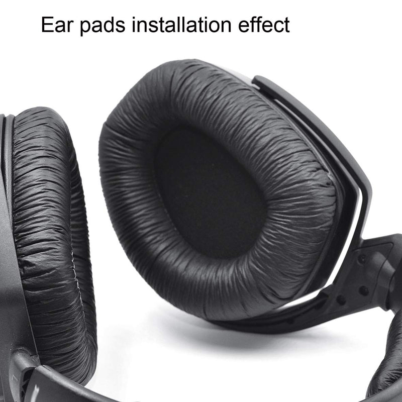 [AUSTRALIA] - defean RS165 175 185 195 Upgrade Quality Ear Pads Replacement Ear Cushion Foam Compatible with Sennheiser HDR RS165,RS175, RS185,RS195 RF Wireless Headphone,Added Thicknes(Wrinkle Artificial Leather) Wrinkle Artificial leather 