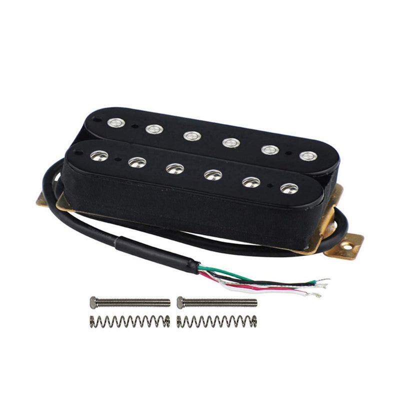 FLEOR Electric Guitar Pickup Double Coil Humbucker Pickups 52mm Ceramic Bridge Pickup - Black