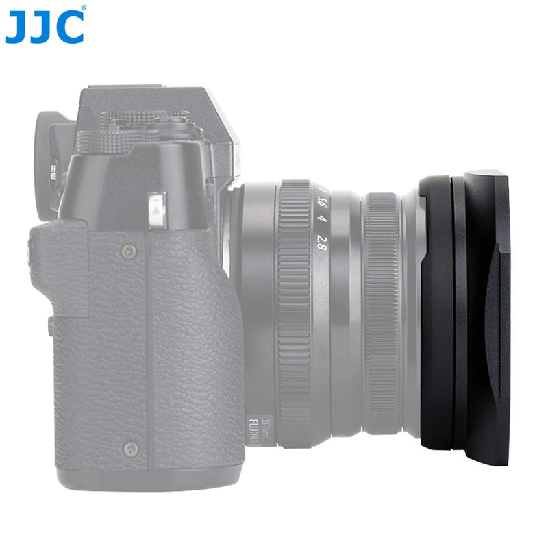 JJC Metal Bayonet Lens Hood for Fujinon XF16mmF2.8 R WR Lens, Fujinon XF 16mm F2.8 R WR Lens Hood, Fuji XF 16mm 2.8 Lens Hood, Compatible with FUJIFILM XF 16mm f/2.8 R WR Lens, Slide Design Hood Cap LH-JXF16F28